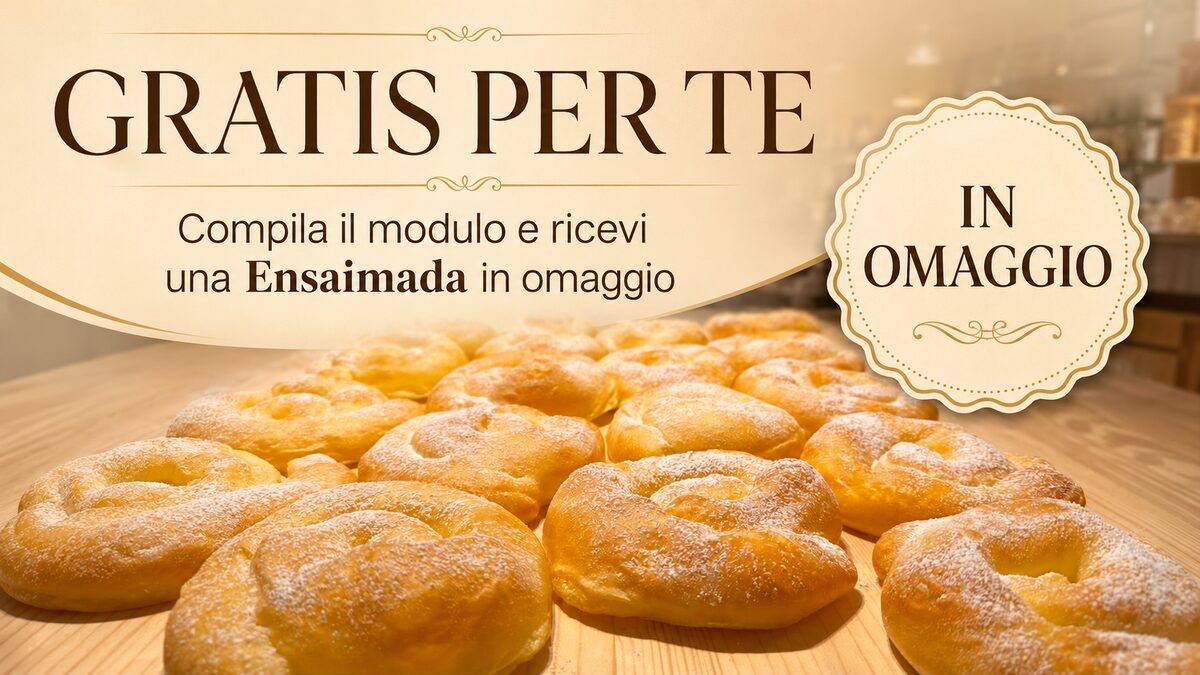 Ensaimada in omaggio — Alké Pasticceria